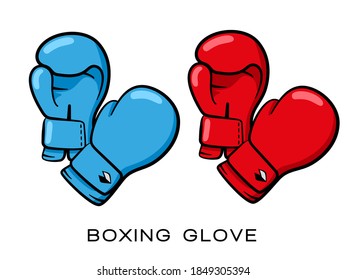 A pair of Boxing gloves. Vector isolated on a white background.