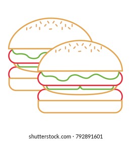 pair burgers fast food unhealthy