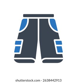 A pair of cargo shorts with pockets.