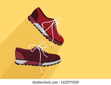 pair of casual shoes
