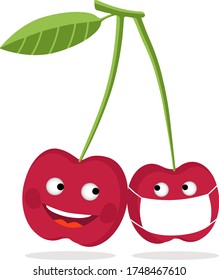 A pair of cherries during quarantine.