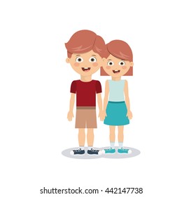 pair of children design 