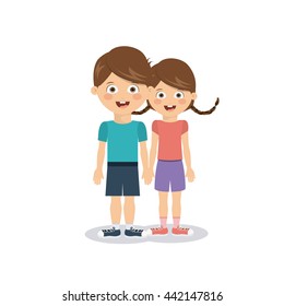 pair of children design 