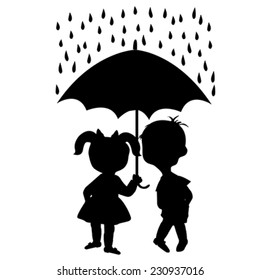 Similar Images Stock Photos Vectors Of Girl In Rain