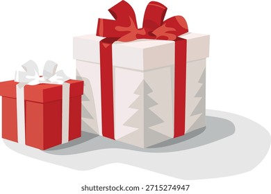 um par de pacotes de presentes de Natal