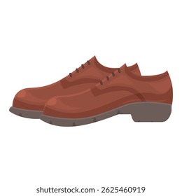 Par de sapatos de couro marrom clássico com laços, perfeito para um olhar polido e profissional