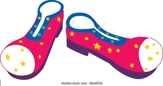 A pair of clown shoes