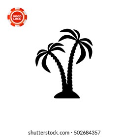 Pair of Coconut Palms Icon