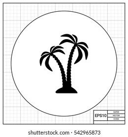 Pair of Coconut Palms Icon