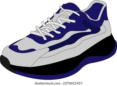 pair of colored and sports sneakers side view