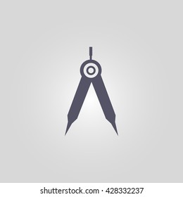 pair of compasses icon. pair of compasses vector. pair of compasses sign