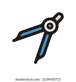 Pair of Compasses outline icon for graphic design, apps and websites