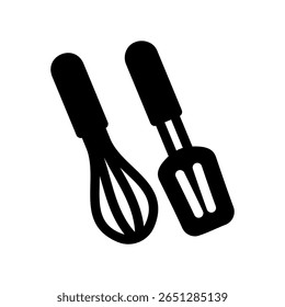 Pair of Cooking Utensils A Whisk and Spatula for Home Chefs
