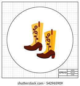 Pair of Cowboy Boots Icon