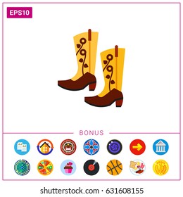 Pair of Cowboy Boots Icon