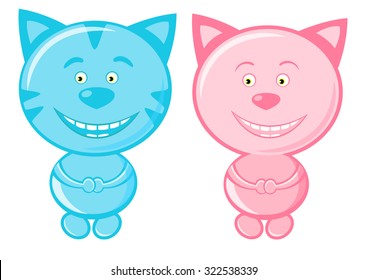 Pair of cute cats