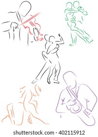 pair dances, musicians