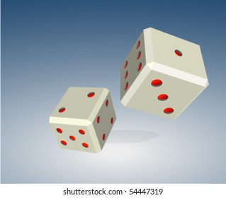 Pair of dice 3d