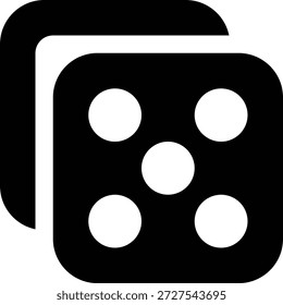 Un par de dados, ambos mostrando el número cinco, simbolizando juegos de azar y varias formas de entretenimiento.