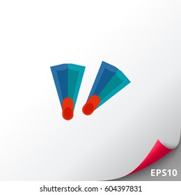 Pair of Diving Flippers