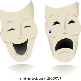 Pair of Drama Masks