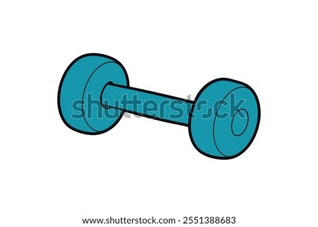 pair of dumbell vector illustration
