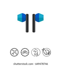 Pair of Earphones Icon