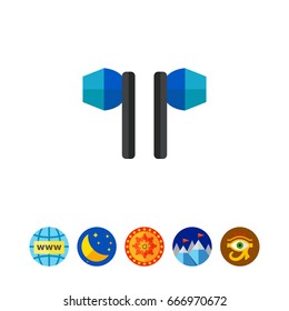 Pair of Earphones Icon