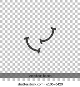 Pair of earrings icon.