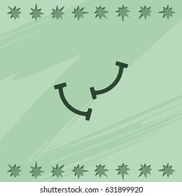 Pair of earrings icon.