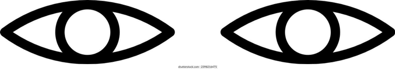 pair of eye icon, view eye icon