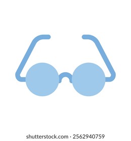 A pair of eyeglasses symbolizing vision, eyewear, or fashion