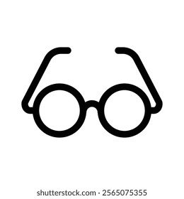 A pair of eyeglasses symbolizing vision, eyewear, or fashion