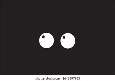 A pair of eyes for the dark. this is a vector illustration