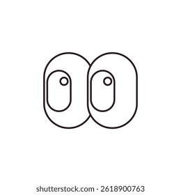 pair of eyes looking emoji vector look illustration eye
