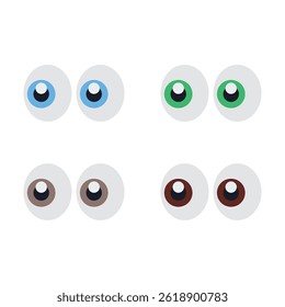 pair of eyes looking emoji vector look illustration eye