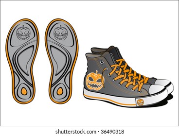 Pair of fancy shoes for Halloween