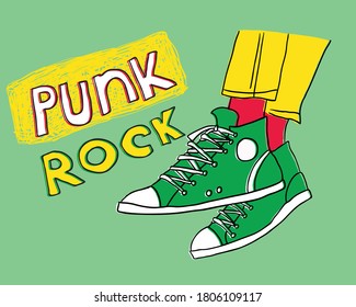  pair of fashionable sneakers. vector illustration fashion