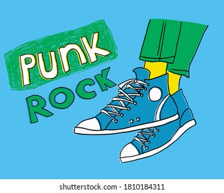 pair fashionable sneakers. vector illustration fashion