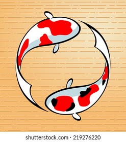 a pair of fish swimming form a circle