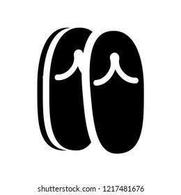 Pair of flip flops icon. Trendy Pair of flip flops logo concept on white background from Summer collection. Suitable for use on web apps, mobile apps and print media.