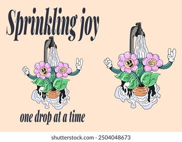A pair of flowers, working together, manage to turn on an old faucet, bringing life-giving water to their pot. A heartwarming tale of friendship and cooperation.