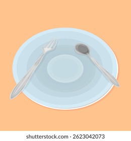 a pair of forks and spoons on a plate