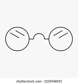 a pair of glasses. a party icon design