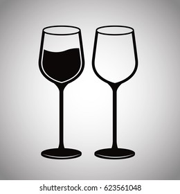 pair glassware wine image