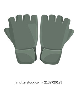 Pair gloves icon cartoon vector. Hand safety. Work protection