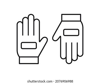 pair of gloves vector icon element