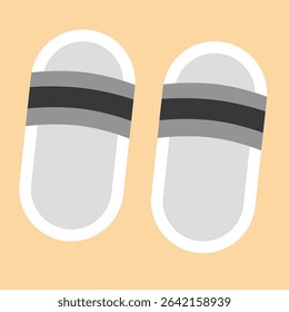 A pair of gray sandals. kids sandals. boys sandals