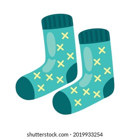 emparejar iconos de accesorios de medias verdes