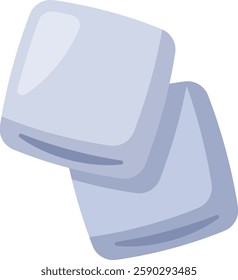 Pair of gummy candy vector illustration